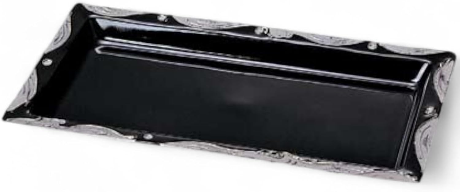 Takumifu Arita Ware Sashimi Plate, Square Appetizer Plate, Platinum Wave, Made in Japan