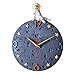 Banllis Space Theme Wall Clock, Astronaut Moon Wall Clock, 12 Inch Grey Modern Silent Clock for Kids Room Nursery Living Room Bedroom Kitchen Decor, for Children Boys and Girls Gift, Battery Operated