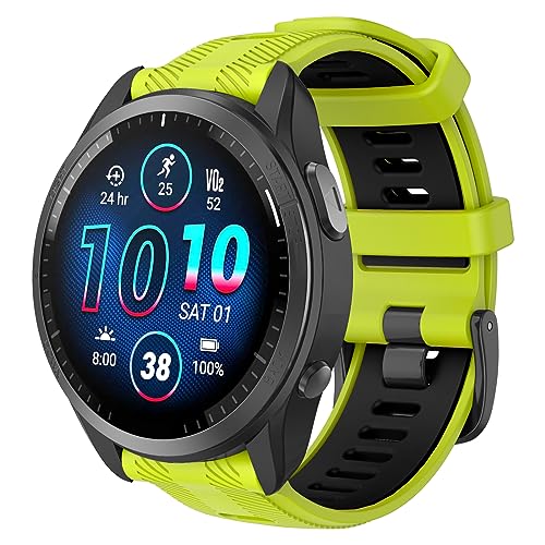 ✨[Compatibilità] ISABAKE sportivo 22mm Cinturino compatibile con Garmin Forerunner 965/Forerunner 955/Forerunner 945/Forerunner 935/Descent G1/Fenix 7/Fenix 6 GPS/Fenix 6 Pro GPS/Fenix 6 Sapphire GPS/Fenix 5/Fenix 5 plus/approach S62/approach S60/Quatix5/Quatix5 Sapphire/MARQ e Tutti gli altri smartwatch con anse larghe 22 mm sono compatibili.