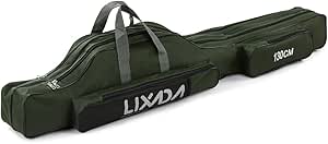 Lixada Portable Fishing Bag Folding Fishing Rod Reel Bag Outdoor Fishing Carrier Bag