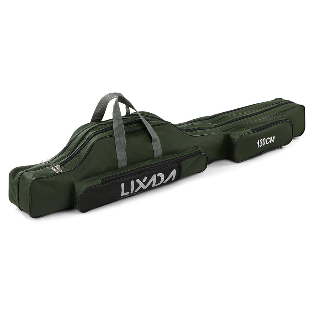 Lixada Borsa da Pesca Portatile Pieghevole per Canna, All'Aperto 100 cm/130 cm/150 cm