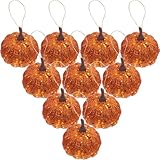 Toddmomy 10 Stück Halloween Kürbis Deko Beige Schaumstoff Mini Kürbisse Für Herbst Ernte Tischdeko Und Party Ornament