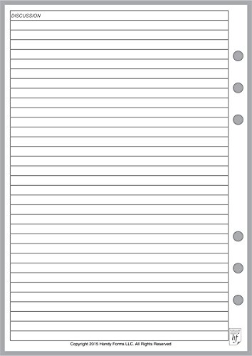 Notes de discussion Filofax A5 mûre pour structurer les comptes-rendus complexes