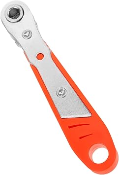 Mikikit Mini Ratchet Wrench Tool Shaped Handle for Tight Spaces Bi-directional Ratcheting Driver for Brake Repair and Adjustments Mini Tools for Precision Work