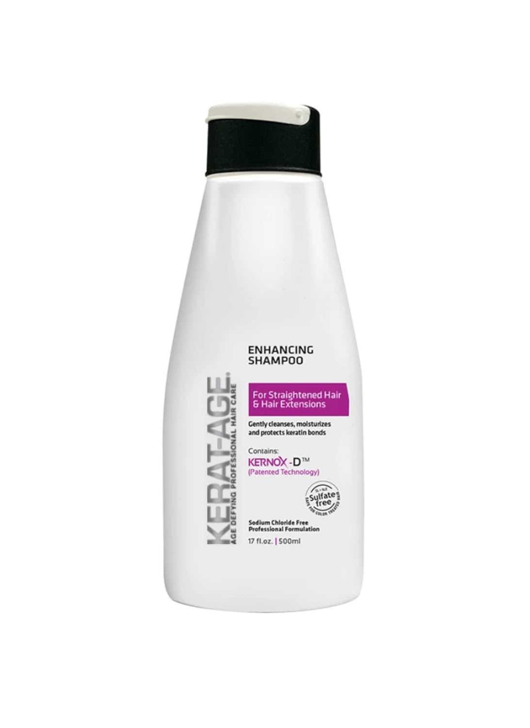 Kerat-age Enhancing Straightened Hair- Hair extensions-For all Hair Types, Sulfate Free Products (Shampoo)