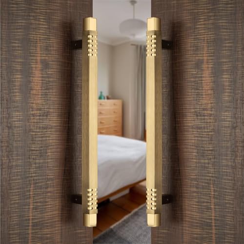 Image of COMPASS Main Door Handle | Door Handles for Main Door | Pull Handles for All The Doors of House | Office | Hotels, Antique Finish (PH-901, 18 Inch)