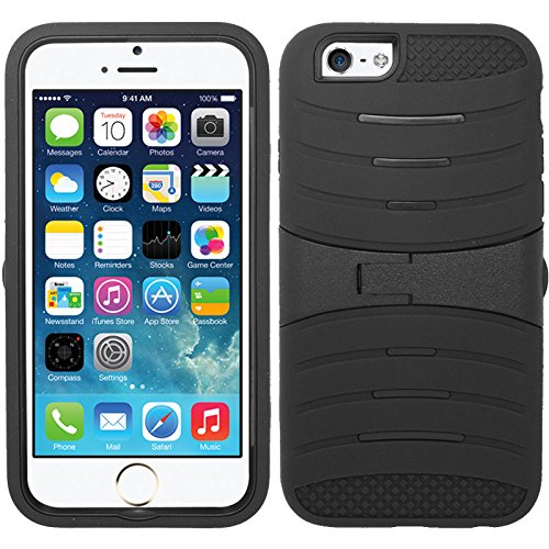 Mystcase For Apple iPhone 7 PLUS HYBRID Hard Gel Rubber KICKSTAND Case + Screen Guard