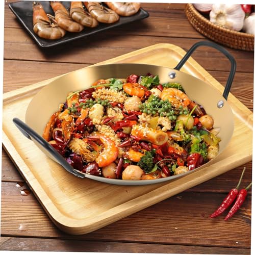 Wok de acero inoxidable con doble asa y recubrimiento antiadherente miniatura 6