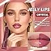 DENESTUP Lip Jam Hydrating Lip Gloss | Glitter Glossy Plumping Lipgloss | High Shine Glass Finish Nude Colors Shiny Jelly Liquid Lipstick for Women (5 Colors Set)