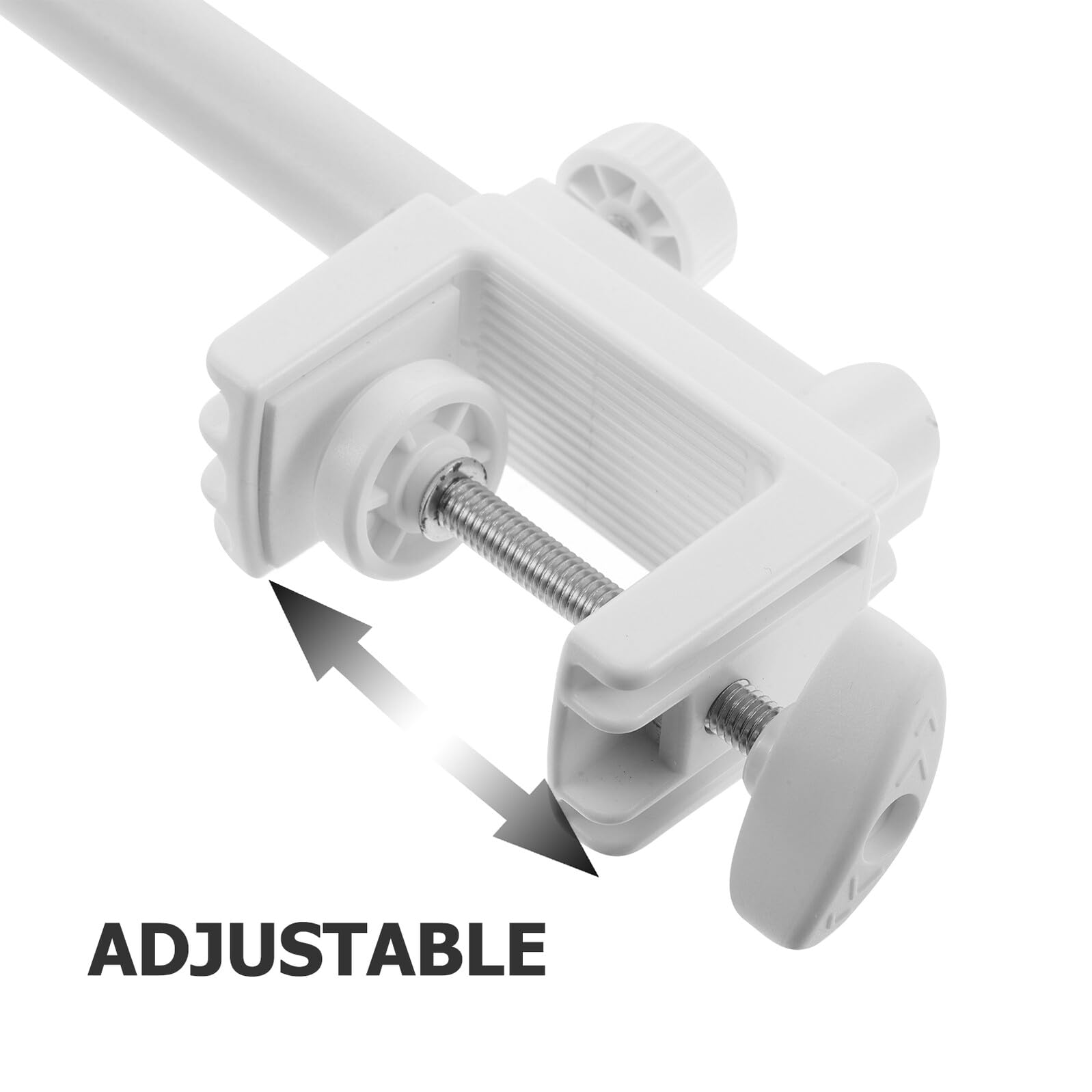 Braccio per Microfono da Scrivania Yz-38 Bianco, Supporto | Rotazione a 360°, Struttura Pieghevole, con Clip Microfono, per Podcast e Gaming