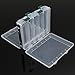 Smartcoco Double Sided 10 Compartment Waterproof Visible Plastic Clear Fishing Lure Bait Hooks Fishing Tackle Accessory Storage Box Case Container, 7.6 x 6.4 x 1.8 inch