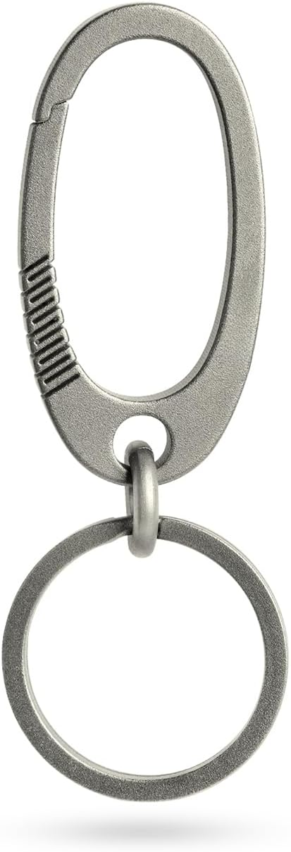 Personalised Creative Titanium Alloy Men s Keychain Durable Waist- Car Key Ring Pendant Practical Accessory with Box Packaging