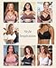Popilush Bras for Women No Underwire Supportive Push Up Bralettes Wireless Full Coverage Plus Size T-Shirt Bra (34B-DD) Black