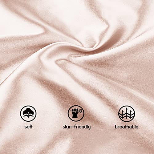 Image of Extra Large Adjustable Double Layer Satin Hair Bonnets with Drawstring for Women Night Sleeping Long Silky Satin