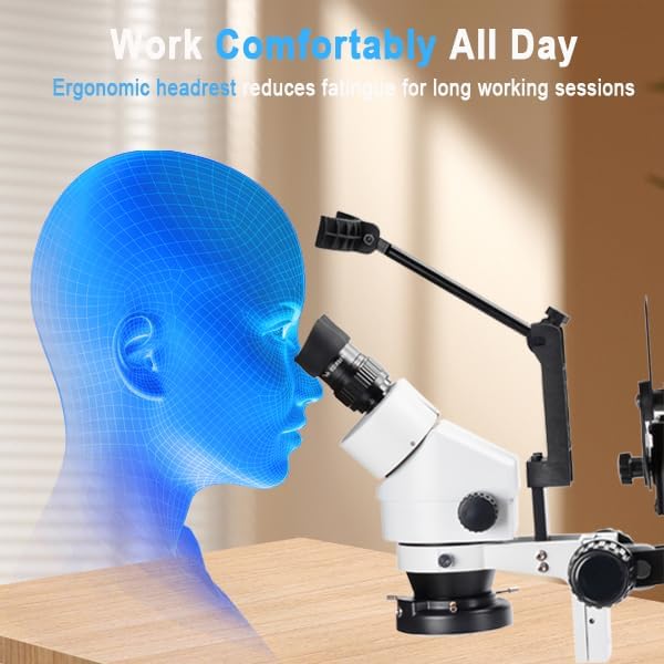 Ergonomic headrest for comfortable viewing