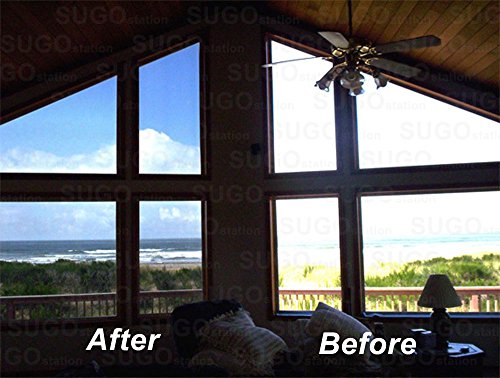 Sugo Premium Privacy Reflection Window Tint Film Energy Saver (3X12 Feet, 15% Vlt) #TOP5