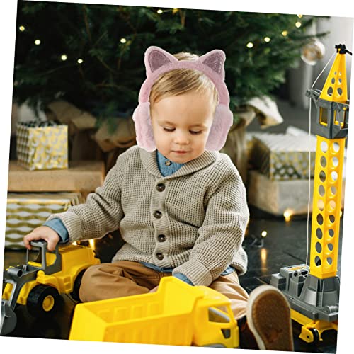 Lovely Cat Ear Earmuffs for Plush Ear Warmers Cozy Winter Ear Cover for Outdoor Activities Skin Friendly and Compact for3