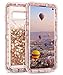 Coolden Case for Galaxy S10 Cases Protective Glitter Case for Women Girls Cute Bling Sparkle 3D Quicksand Heavy Duty Cover Hard Shell Shockproof TPU Case for 6.1 Inches Samsung Galaxy S10, Rose Gold