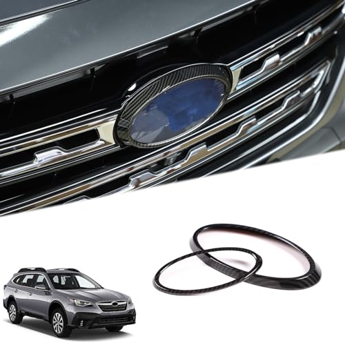 Emblemas para Subaru Outback 2021-2022 con acabado estilo fibra de carbono en ABS