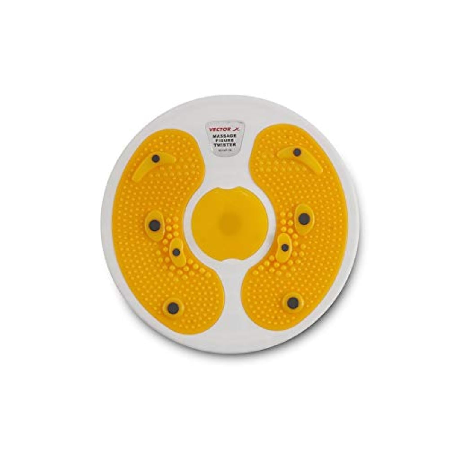 Vector X VXF-136 Massage Figure Twister Ab Twister Board for Stomach Exercise Equipment (White-Yellow) (B08ZLV5L4K) Amazon Price History, Amazon Price Tracker