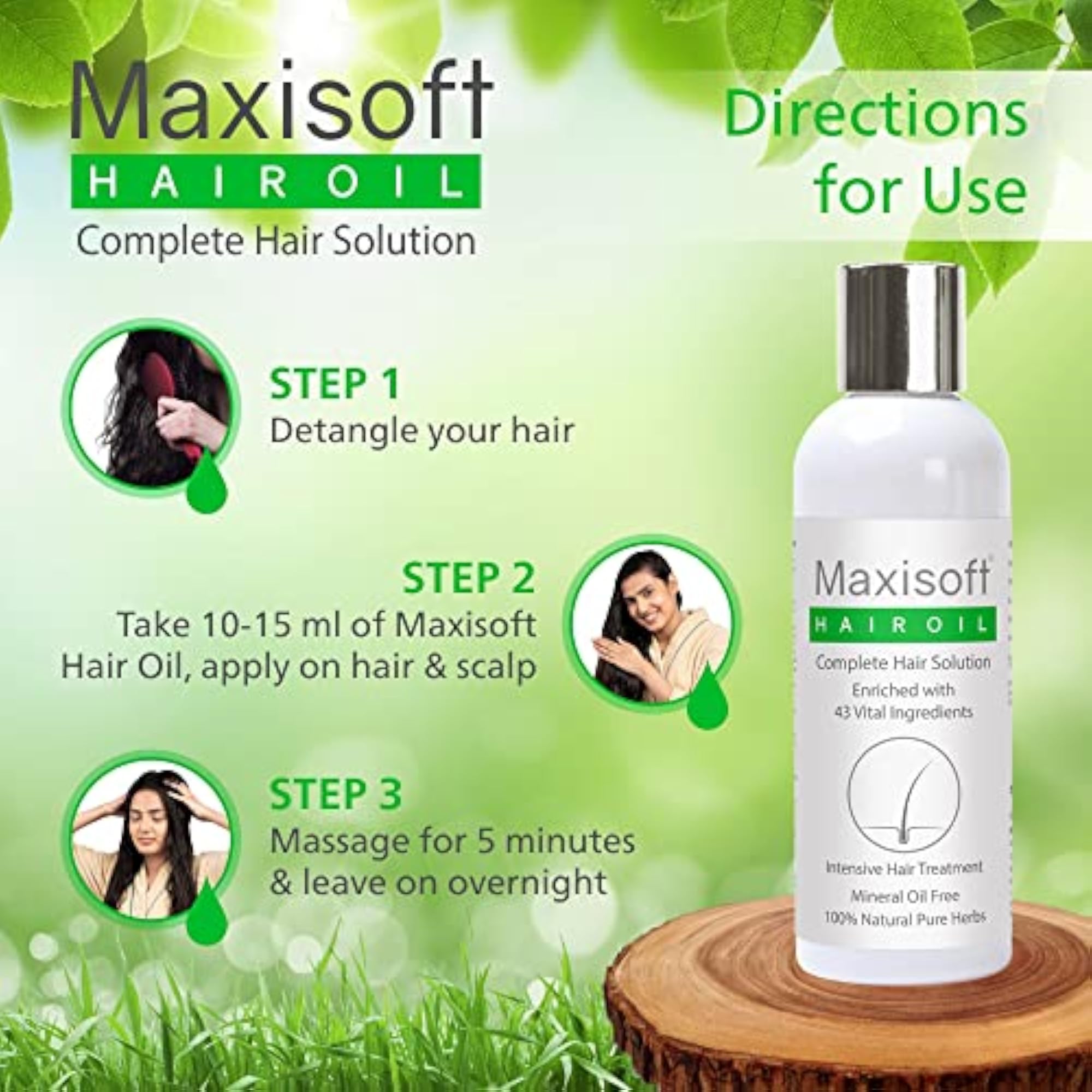 Hair Oil Complete Solution, 100ml for Hair Growth