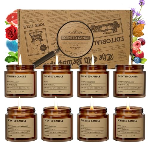8 Pack Scented Candles Gift Set,Candle Gift for Women, Candle