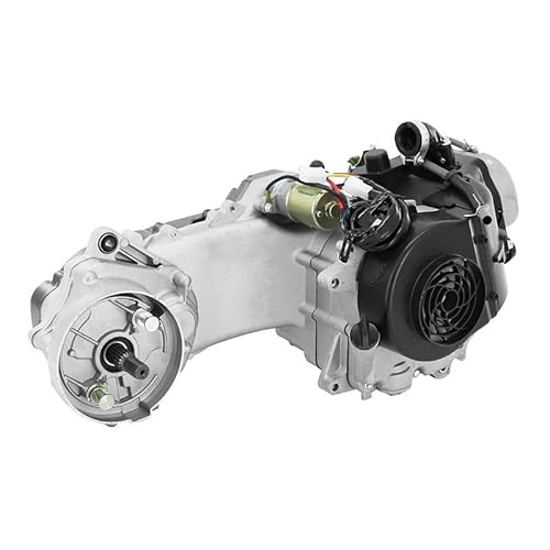 cyclingcolors Kompletter Motor für chinesische 50ccm Roller, kompatibel mit Gy6 139QMB Peugeot V Click Baotian BT49QT Rex (Länge 400mm)