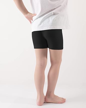 BOOPH Girls Bike Shorts Cartwheel Dance Shorts for Kids Under Dress 3 Pack
