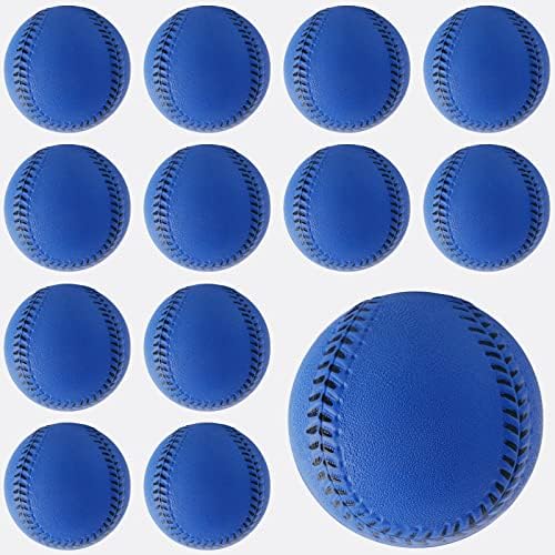 GKK Foam Baseballs 12 Pack Soft Baseballs for Youth Teenager Players Sports Foam Baseballs Training Balls for Hitting and Indoor or Outdoor Play