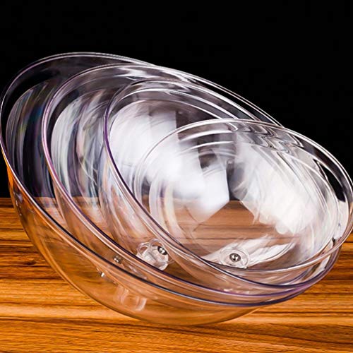 Hemoton 2 peças de capa de acrílico para bolos, capa transparente redonda para bolo Cloche, tampa pa