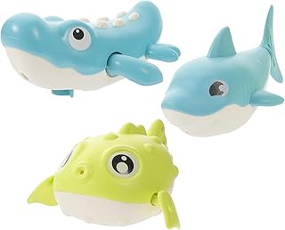 CIYODO Brinquedos Para Animais Infantis 3 Peças Banheira De Tartaruga Jogo De Banho Interno Animais De Natação Brinquedo De Banho Crocodilo Banho Chuveiro Brinquedos Para