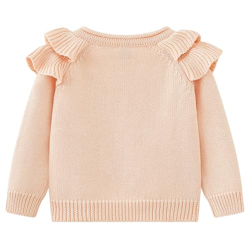 Casual Warm Coat for Kids Girl's Printed Sweater Tops Cherry Embroidery Knit Cardigan Knitted Down Jacket Coat Tops2