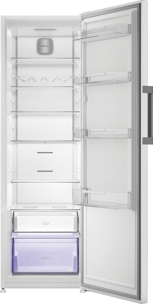 Hotpoint - HPMLF6443W4E Réfrigérateur Armoire Pose Libre 365L - Technologie No Frost et VitalCare - H 186,5 x L 59,7 x P 70,9 cm - Classe Énergétique E - Blanc