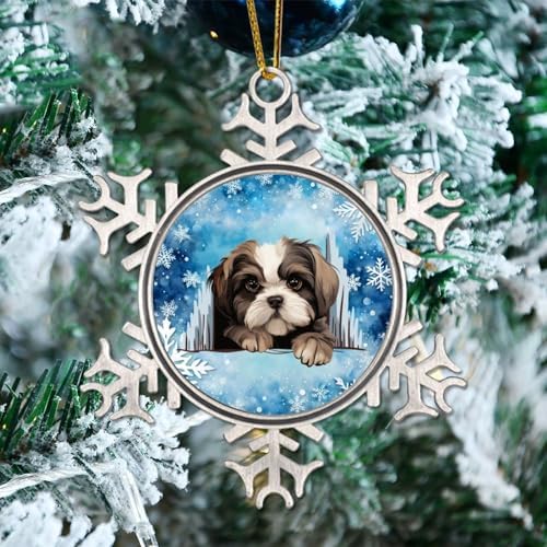 SOLD】クリスマスオーナメント 3個セット シーズー