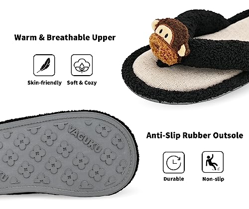 Keyela Women's Flip Flops Slippers, Comfort Animal Bedroom Slippers, Summer Spa Thong, House Open Toe Slide Sandal for Indoor3