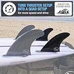 Ho Stevie! Surfboard Side Bite Fins/Rear Trailer Fins - Stronger Than Regular Nylon Fins - Fin Key and Screws Included - Image 3