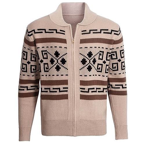 Men's Cardigan Sweater Zip Up Cardigans Sweaters for Men