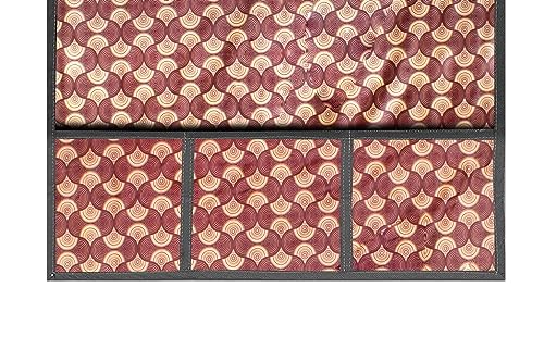 Image of The Furnishing Tree Fridge Top Cover Compatible for Samsung RR20A181BU8 /HL, 192 LTR WxL 65x111 in CM Counterchange Pattern Brick