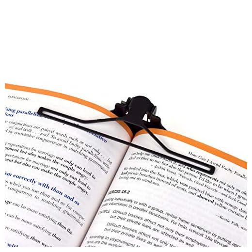 FolioKlip Book Page Holder | Page Holder for Reading | Book Holder for Reading Hands Free | Book Clip | Book Accessories, Reading Accessories, Music Accessories, Book Lover Gift | Fits Most Books