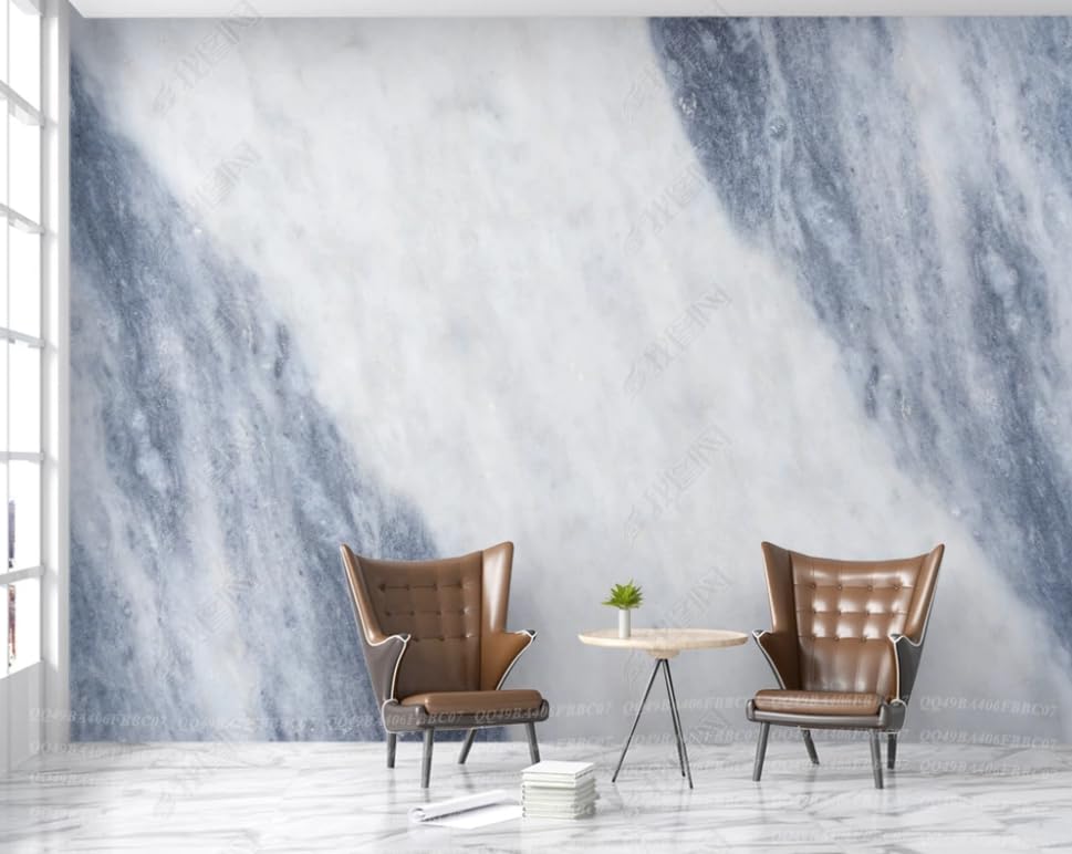 Papier Peint Pierre Bleue Intissé XXL pour Rénover un Grand Mur de Salon