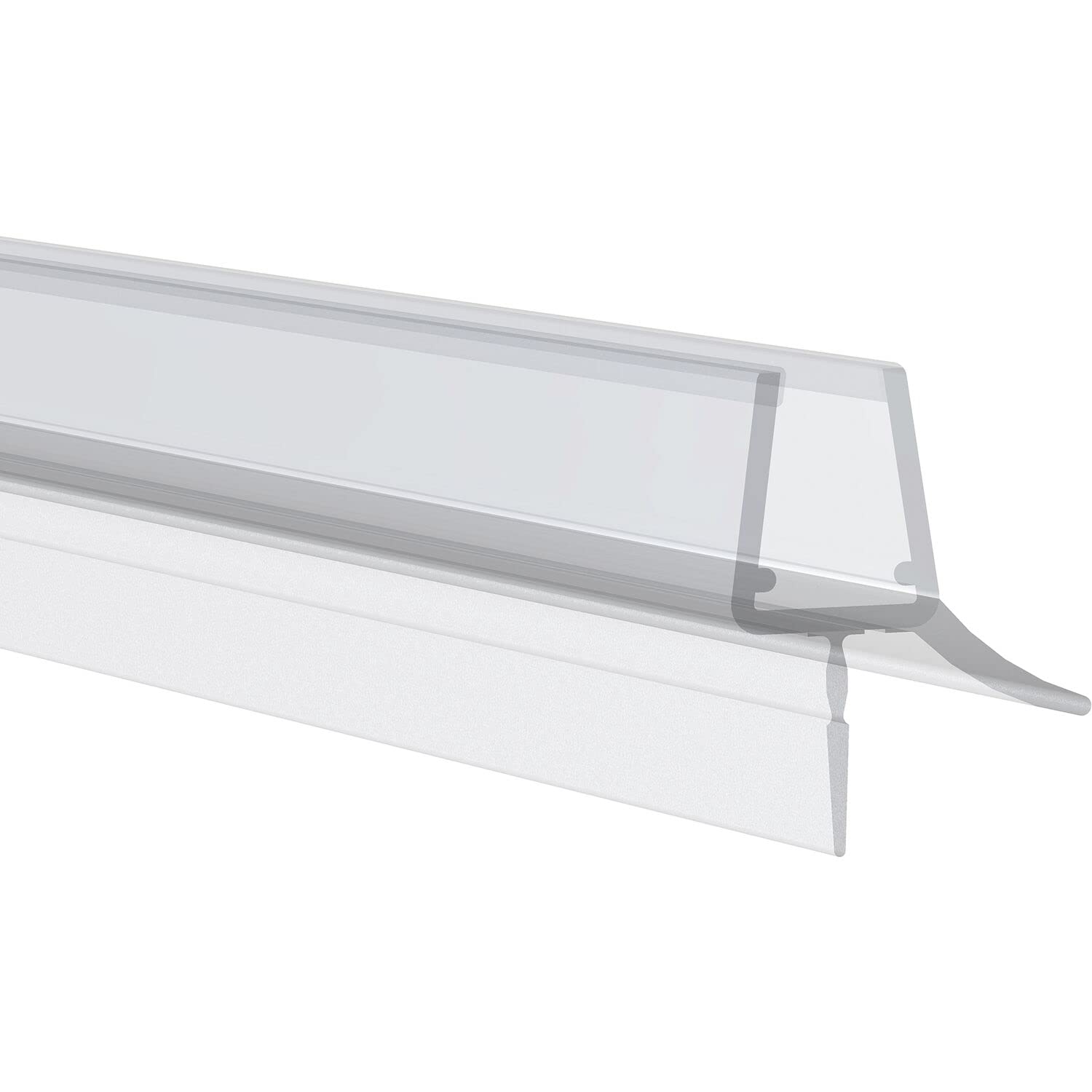 Shower Seal 1000 mm Suitable for Glass Thickness 6/7/8 mm Transparent Shower Door Seal for Glass Door with Lip Pack of 1