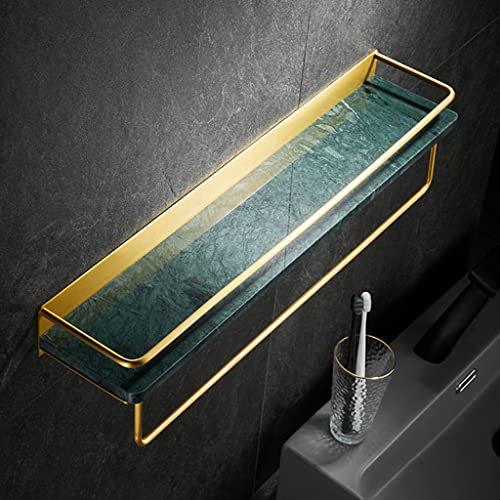 Support salle de bain marbre vert 40 cm au design chic