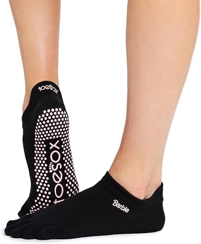 ToeSox - Calcetines cortos de mujer con agarre de dedos, antiderrapante, para barré, ballet, pilates, yoga.
