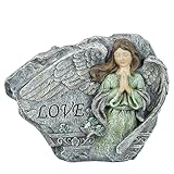 Generic Enchanting Praying Angel Resin Planter (6.2'' inch H) - Indoor/Outdoor Flower Pot & Garden Decoration