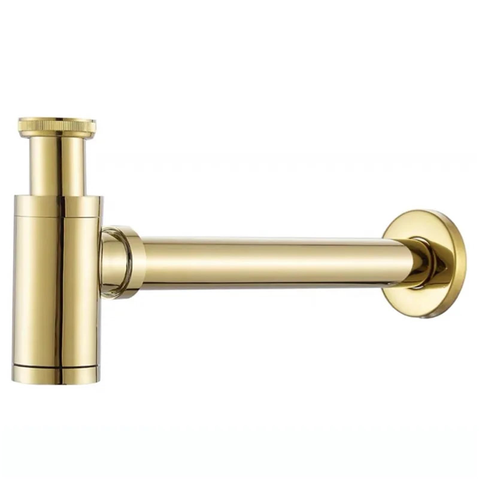 Juego de tapón filtro emergente for lavabo baño, sifón botella, desagüe moderno Para Lavabo De Baño y Lavabo(GOLD)