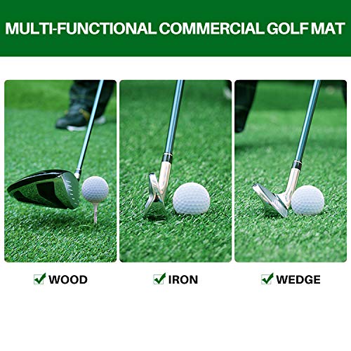 Golf Hitting Mat Commercial Grade Practice Mat For Hitting Driving Chipping With Premium Turf Backyard Home Use Indoor/Outdoor Mat For Pros & Beginners (12X24In) #TOP6