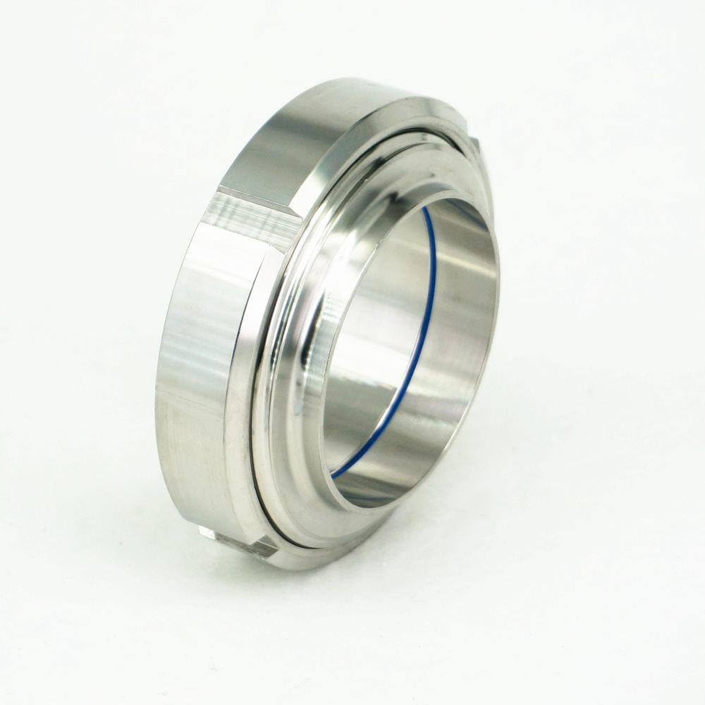 81mm Inner Dia DN80 304 Stainless Steel Sanitary DIN Weld On Socket Union Set Pipe Fitting Hygiene Grade Sanitary 229 PSI