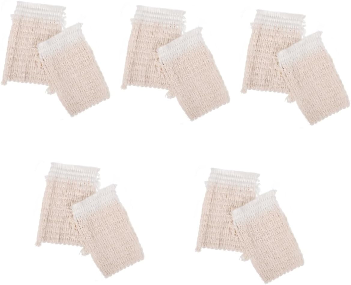 Amosfun 10pcs Smokeless Wicks for Kerosene Lanterns Portable Replacement Wicks for Oil Lamps for Candle Making and Home Use Design
