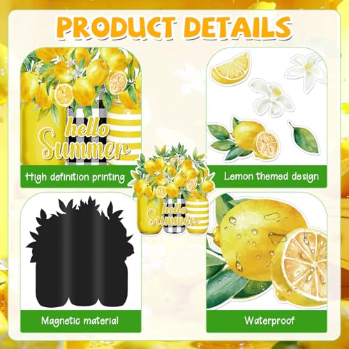Imán decorativo limón para lavavajillas miniatura 5