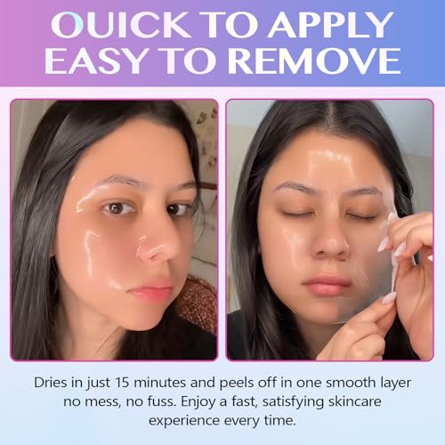 Collagen Night Wrapping Mask, Korean Collagen Face Masks Skincare for Anti Aging, Overnight Face Mask for Peel Off, Glass Skin Mask for Glowing Skin, Korean Skincare, Reducing Sagging Dullness,Firming - Image 4